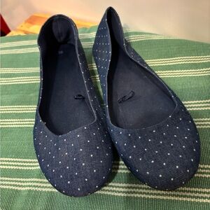 Blue Flats Comfortable Loafers